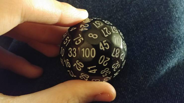 fascinating photos - 100 sided dice meme - 57 abble, 45 10 33 100 6. 180 192 03 41 28.