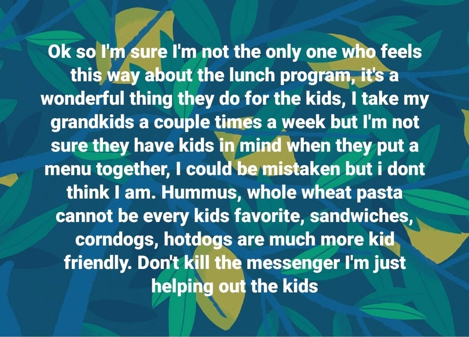 lepi stihovi - Ok so I'm sure I'm not the only one who feels this way about the lunch program, it's a wonderful thing they do for the kids, I take my grandkids a couple times a week but I'm not sure they have kids in mind when they put a menu together, I 