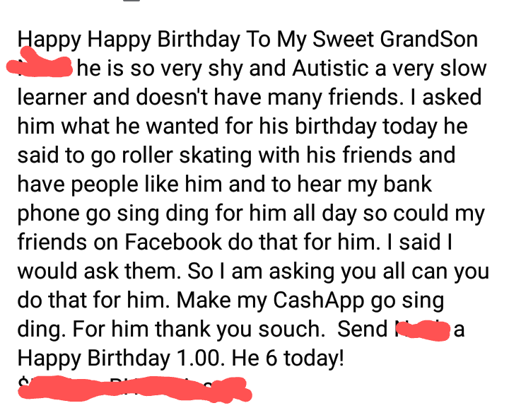 point - Happy Happy Birthday To My Sweet GrandSon he is so very shy and Autistic a very slow learner and doesn't have many friends. I asked him what he wanted for his birthday today he said to go roller skating with his friends and have people him and to 