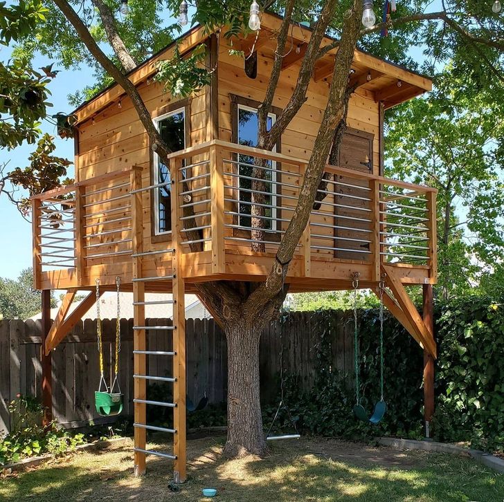 beautiful treehouse for children