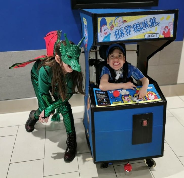 creative halloween costume for disabled kid
