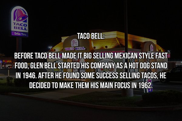 lance armstrong quotes - Taco Bell Drive Thru Taco Bell Taco Bell Before Taco Bell Made It Big Selling Mexican Style Fast Food, Glen Bell Started His Company As A Hot Dog Stand In 1946. After He Found Some Success Selling Tacos, He Decided To Make Them Hi