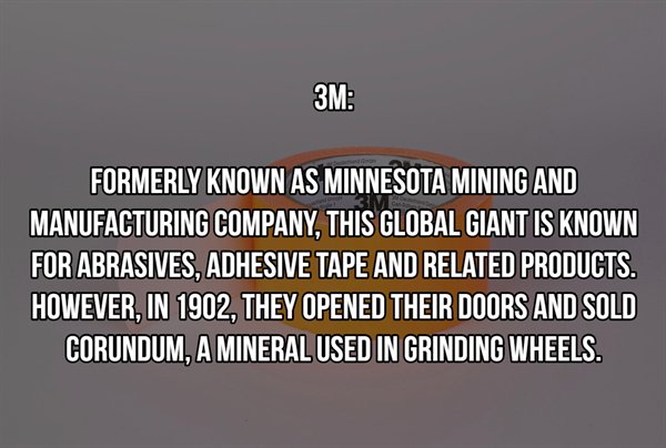 creative france - 3M Formerly Known As Minnesota Mining And Manufacturing Company, This Global Giant Is Known For Abrasives, Adhesive Tape And Related Products. However, In 1902, They Opened Their Doors And Sold Corundum, A Mineral Used In Grinding Wheels