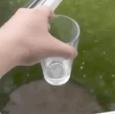 guy dropping glass gif