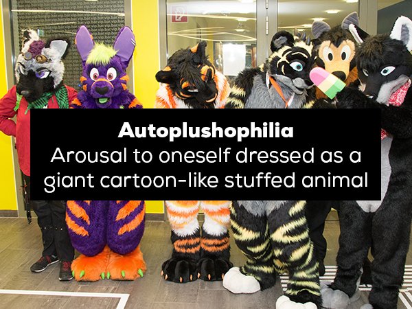mascot - ce Autoplushophilia Arousal to oneself dressed as a giant cartoon stuffed animal