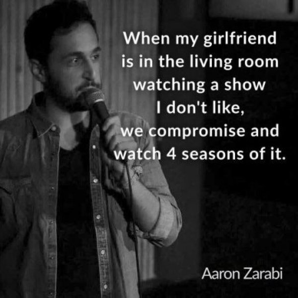 monochrome photography - When my girlfriend is in the living room watching a show I don't , we compromise and watch 4 seasons of it. Aaron Zarabi