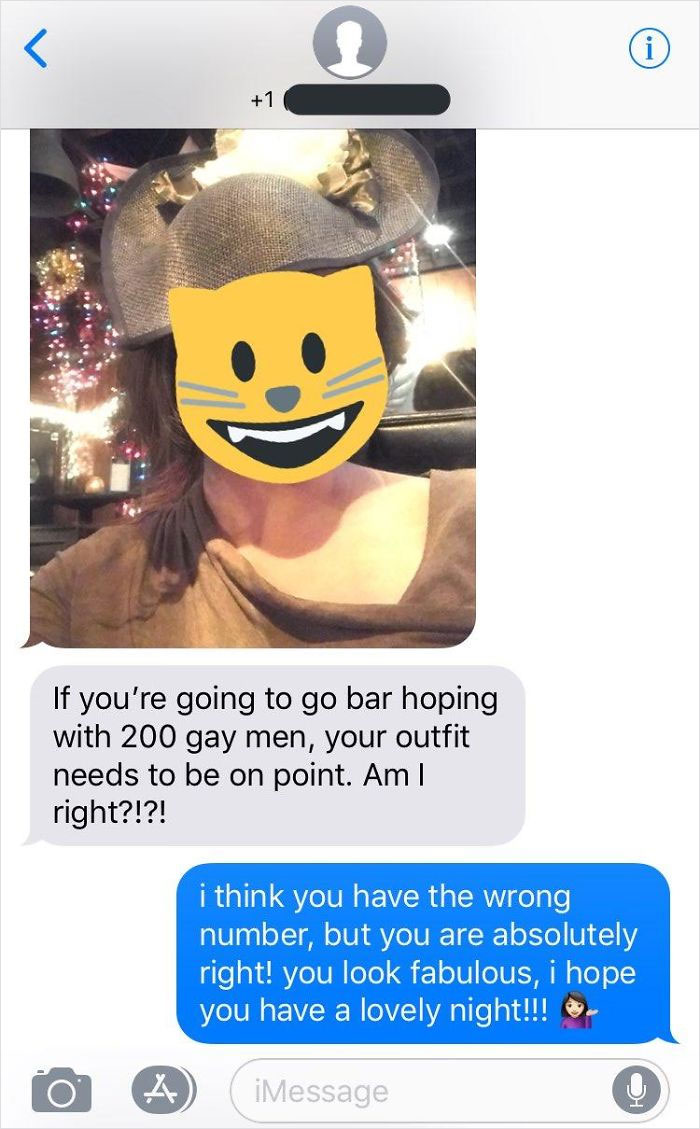 If you're going to go bar hoping with 200 gay men, your outfit needs to be on point. Am | right?!?! i think you have the wrong number, but you are absolutely right! you look fabulous, i hope you have a lovely night!!!