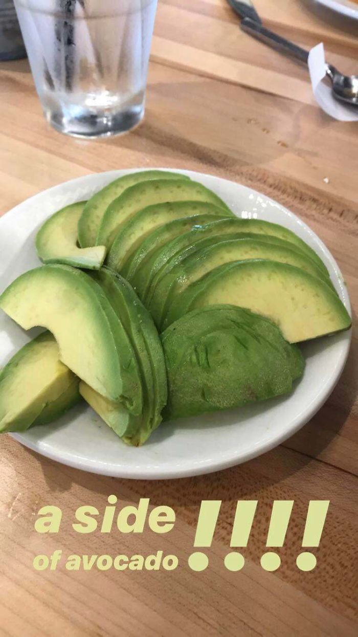 vegetable - a side 1!!! of avocado