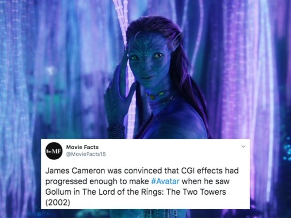 avatar scene hd - Me Movie Facts James Cameron was convinced that Cgi effects had progressed enough to make when he saw Gollum in The Lord of the Rings The Two Towers 2002