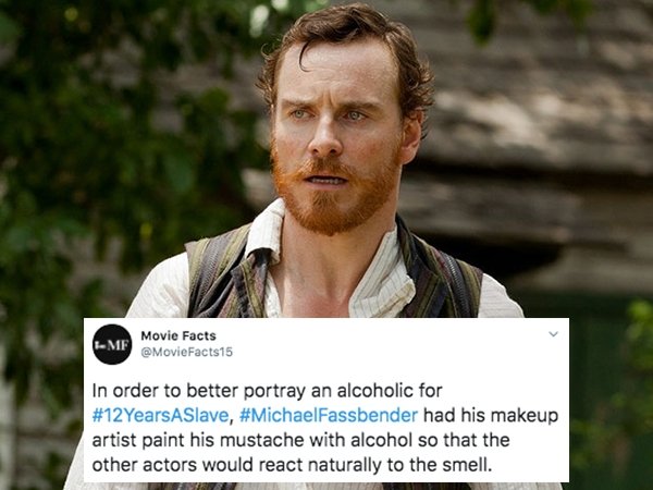 edwin epps 12 years a slave - Me Movie Facts In order to better portray an alcoholic for ASlave, Fassbender had his makeup artist paint his mustache with alcohol so that the other actors would react naturally to the smell.