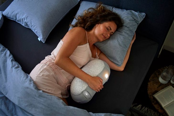 A sleeping robot that helps reduce stress and anxiety so you can fall asleep faster
