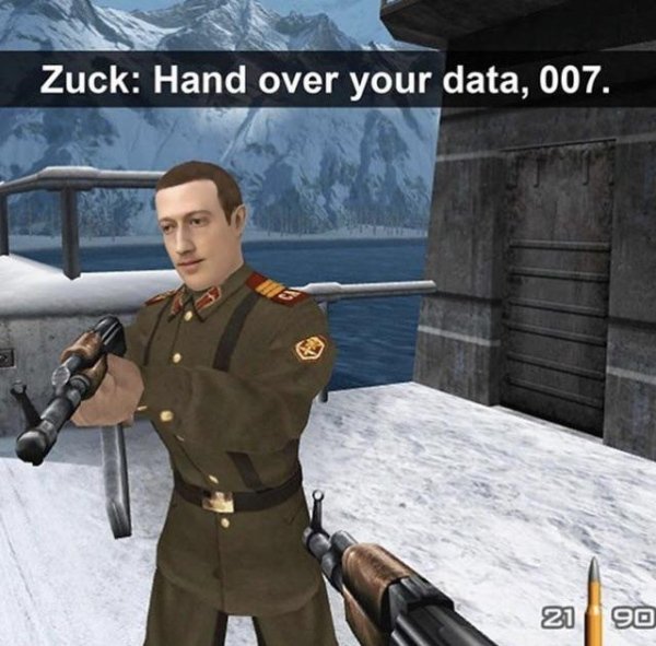 golden eye nintendo - Zuck Hand over your data, 007. 21 90