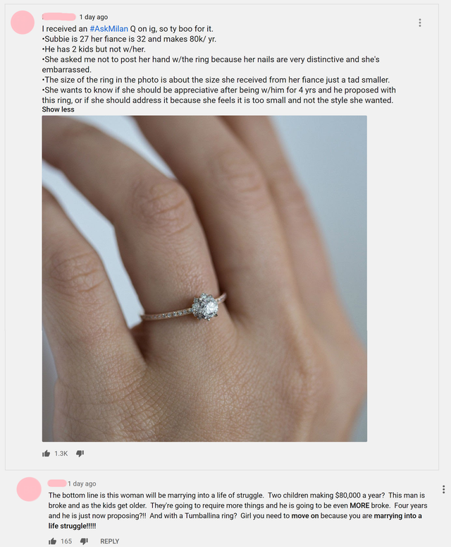 wedding ring post