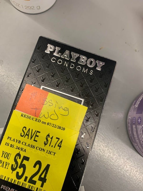 2\2929 Playboy Condoms Reduced on 07222020 two w mur e Save $1.74 Playb Class Con 12CT Is $5.24Ea You Pay! Premii