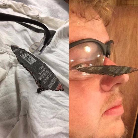 always wear safety glasses