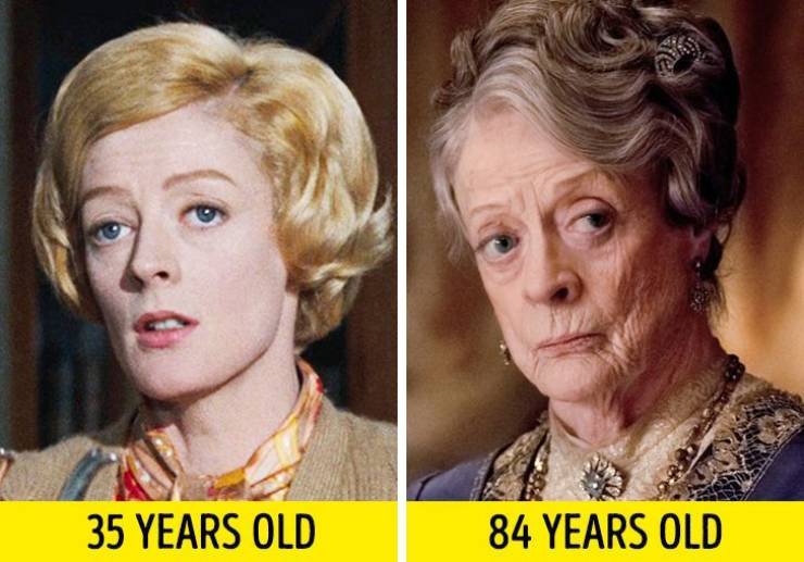 downton abby maggie smith - 35 Years Old 84 Years Old