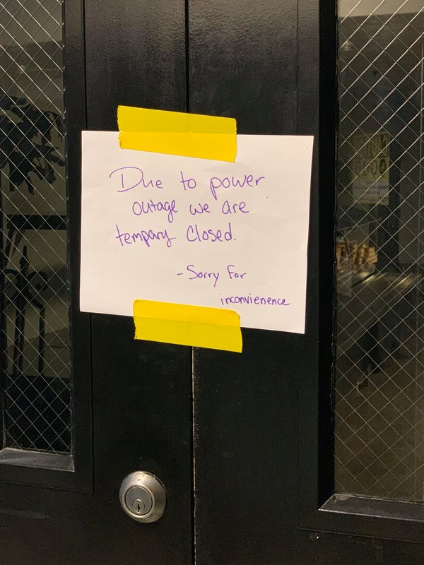 “I have to be at work at 5 am. Only option is canteen or vending machine. Canteen is closed because of no power. I work at a nuclear power plant.”