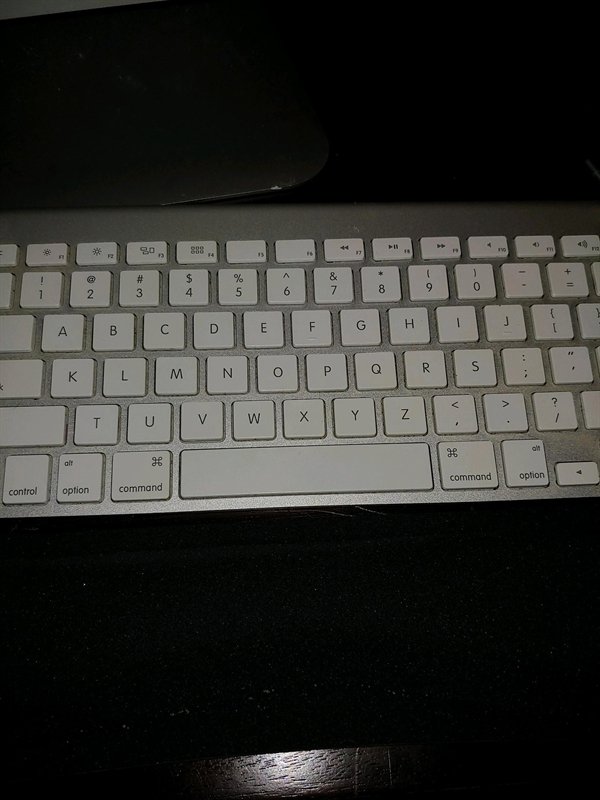 “My 8-year-old decided the keyboard should be in alphabetical order.”