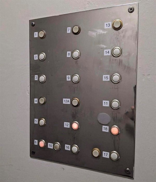 control panel engineeri - 13 7 8 14 O 2 3 9 15 12A 11 ve 12 18 10 16 17