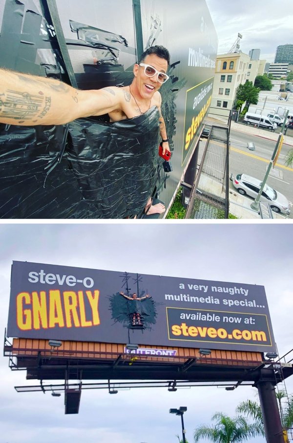 billboard - Nos steveo Gnarly a very naughty multimedia special... available now at steveo.com Tfront 14
