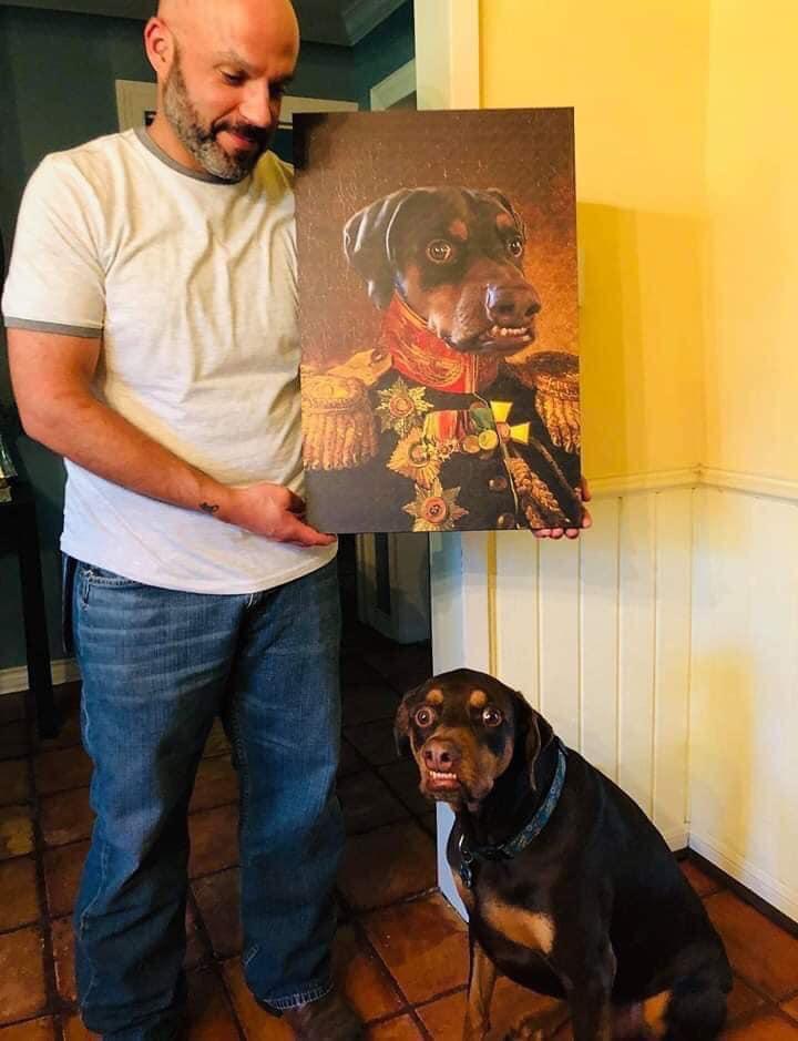 admiral dog painting