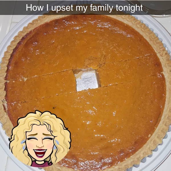 sweet potato pie - How I upset my family tonight