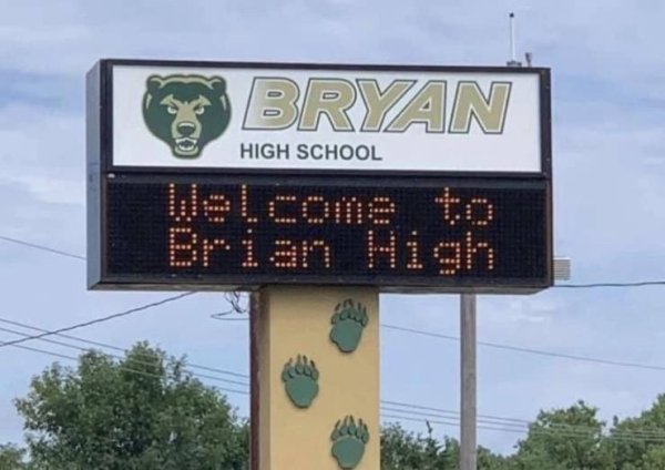bryan high school brian sign - Bryan High School ian High