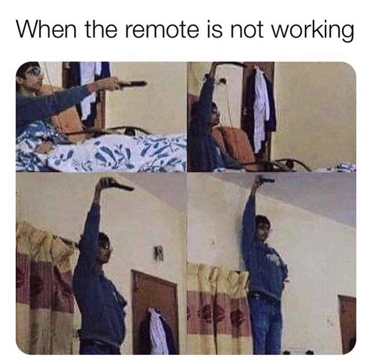 When the remote is not working