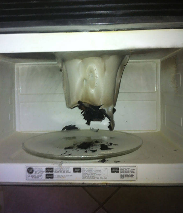 "If You Were Wondering What Happens When You Put Foil In The Microwave"