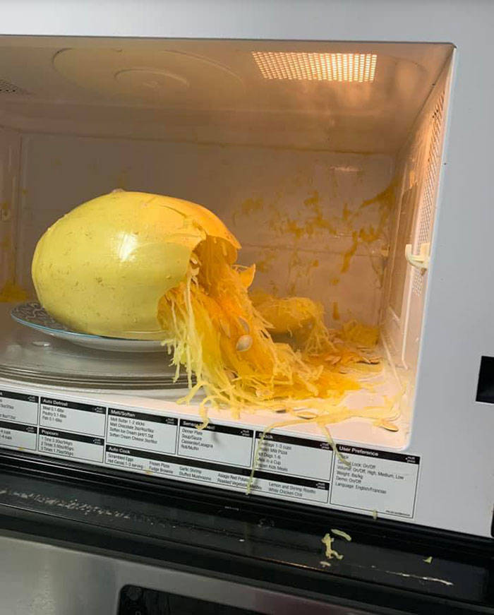 "So, Apparently You Shouldn't Microwave Spaghetti Squash"