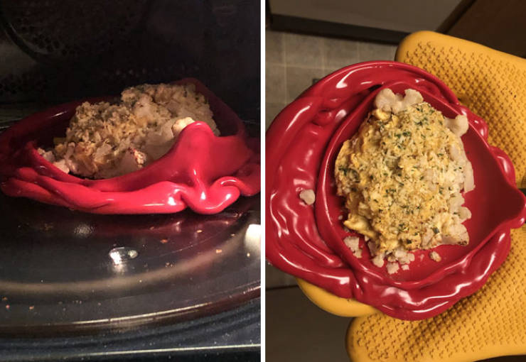 "Cooking Fail. Thought I Hit Microwave. Hit Oven Instead"