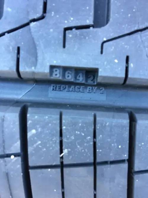 built in tire tread depth - 86,42 Replace By 2