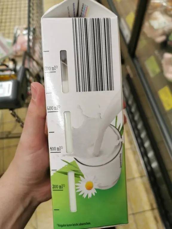 "The person who invented this Tetra Pak that has little "windows" that show how much milk is left in the container."