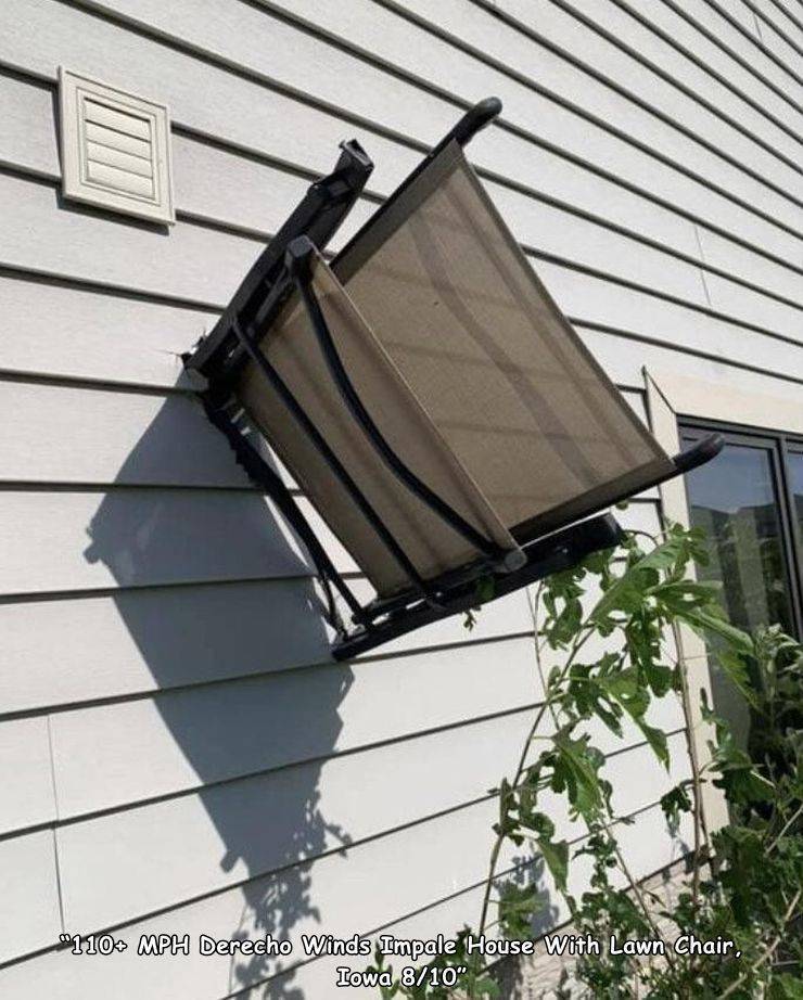 roof - "1100 Mph Derecho Winds Impale House With Lawn Chair, Iowa 810"