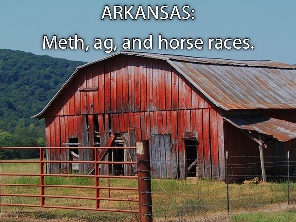 barn - Arkansas Meth, ag, and horse races.
