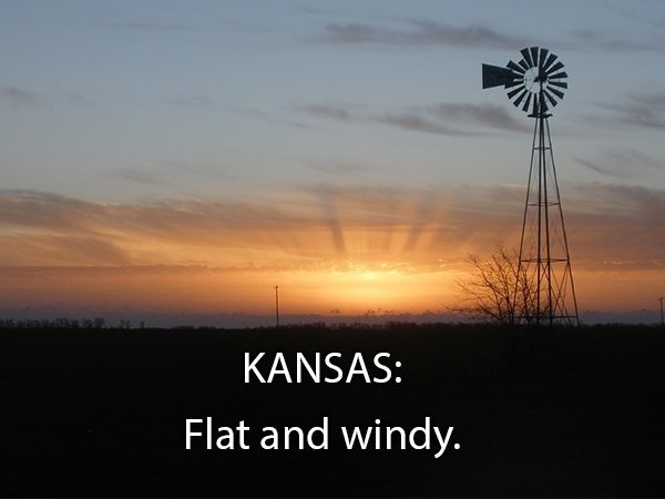 ร้าน เบ เก อ รี่ - Kansas Flat and windy.