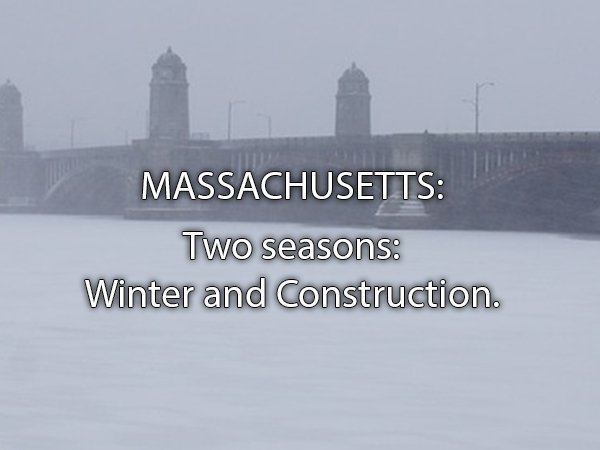 water transportation - Massachusetts Two seasons Winter and Construction.