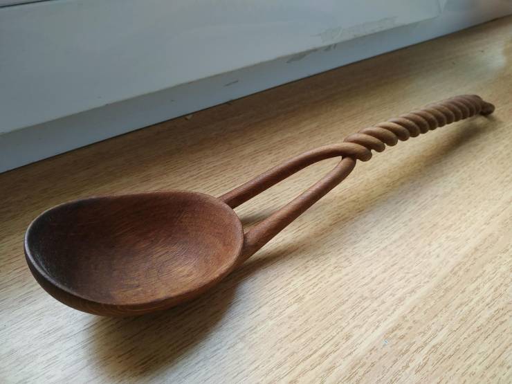 “A wooden ladle I made a while ago.”