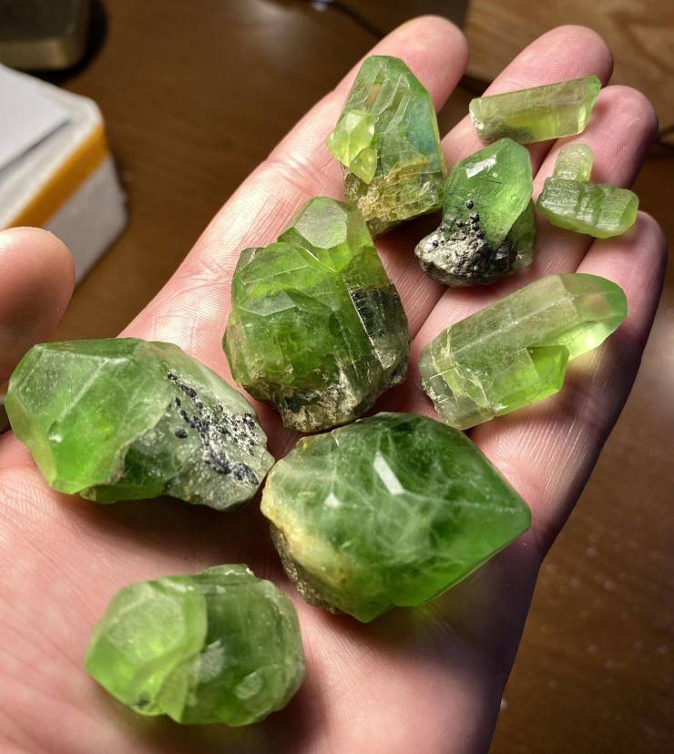 “Natural Color Raw Peridot Crystals are mined high in the Himalaya Mountains of Pakistan.”