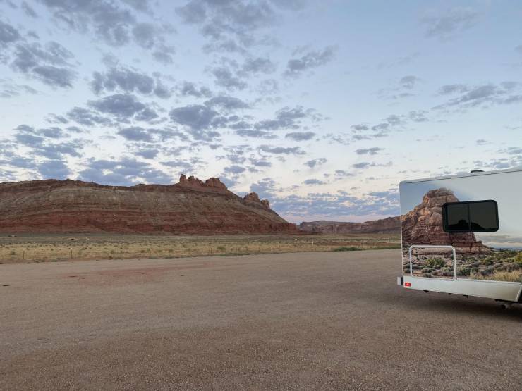 “My RV decal lined up perfectly with the rocks in Moab.”