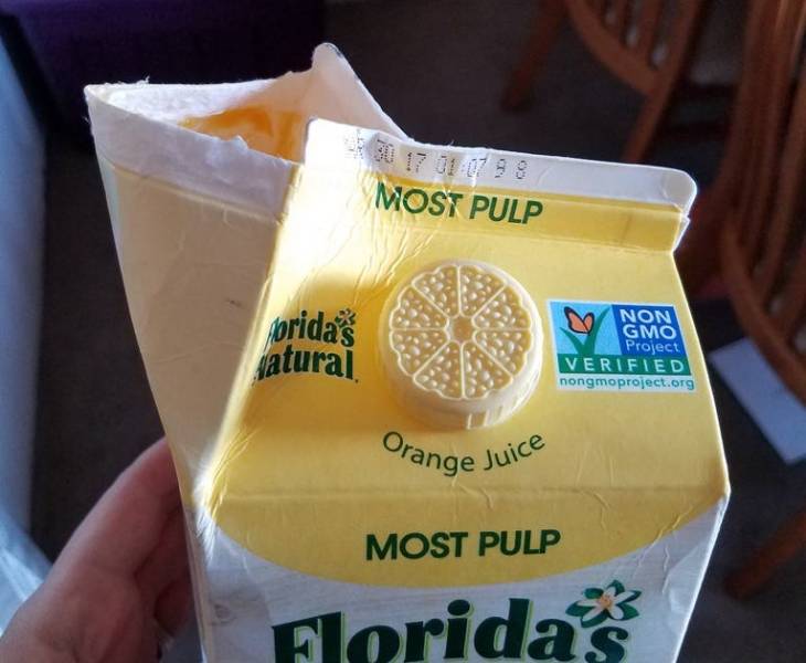 non-gmo project - Most Pulp orida's jatural Non Gmo Project Verified nongmoproject.org Orange Juice Most Pulp Florida