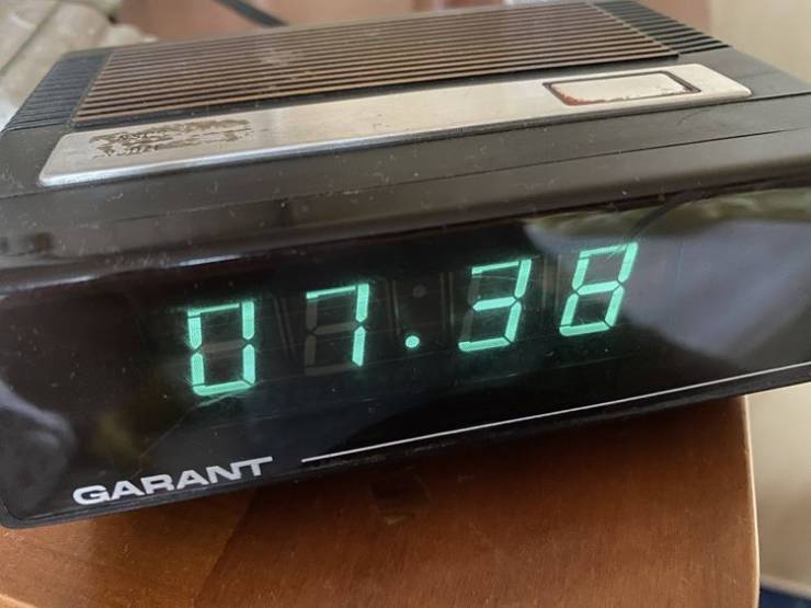 "This clock has been waking me up for 40 years"