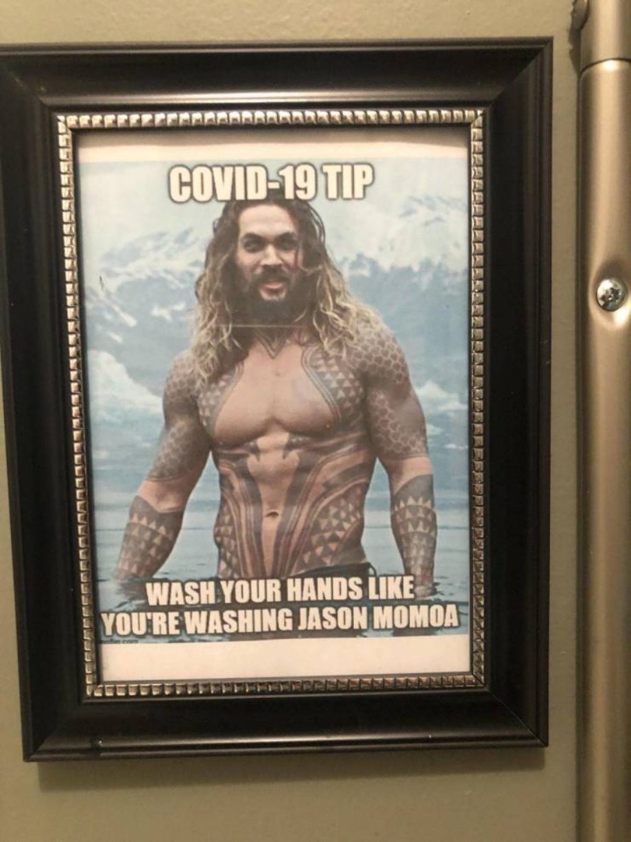 picture frame - Eeeeee Covid19 Tip Wash Your Hands You'Re Washing Jason Momoa
