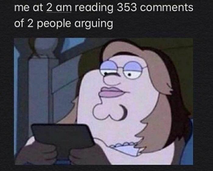 libra memes - me at 2 am reading 353 of 2 people arguing E