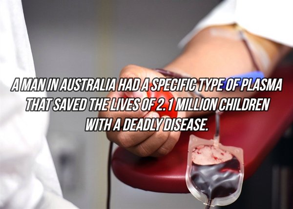 Blood donation - Aman In Australia Hada Specific Type Of Plasma That Saved The Lives Of 2. 1 Million Children With A Deadly Disease.