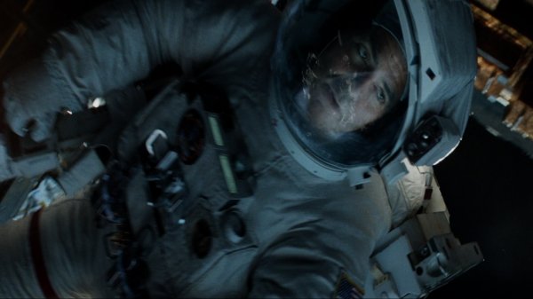 gas mask in movie gravity