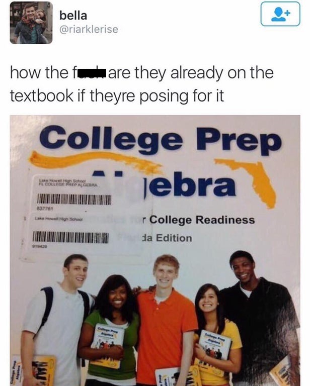 college prep algebra - bella how the fu are they already on the textbook if theyre posing for it College Prep jebra College Prepara 837761 Scho r College Readiness da Edition 1