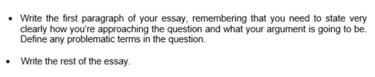 Multiple myeloma - Write the first paragraph of your essay, remembering that you need to state very clearly how you're approaching the question and what your argument is going to be. Define any problematic terms in the question. Write the rest of the essa