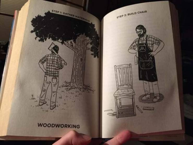 nick offerman woodworking book - Step 1 Gather Materals Step 2 Build Chair Woodworking