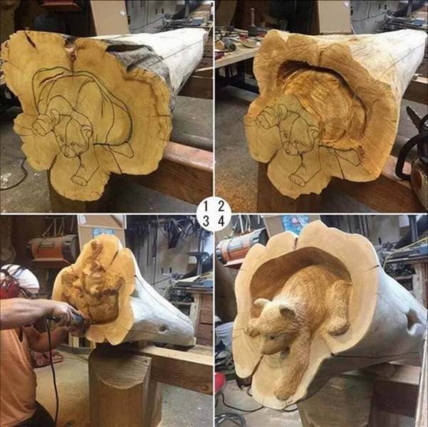 wood sculpture ideas - 12 34